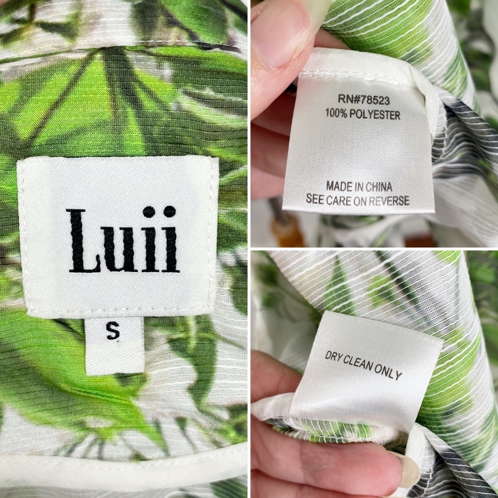 NWT Luii Sheer Branches Jacket Sz. S Lightweight w/Hood - Picture 16 of 16